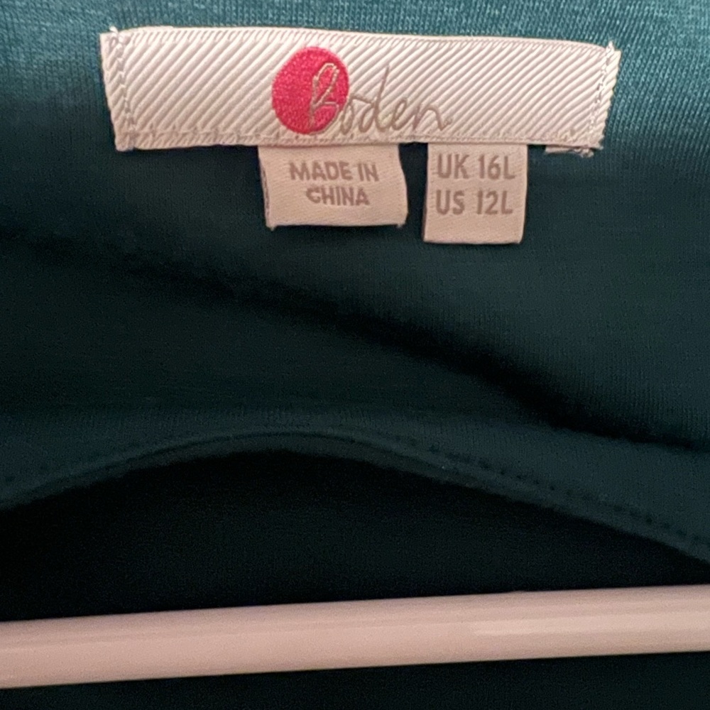 BODEN GREEN DREESS  SIZE 12 L